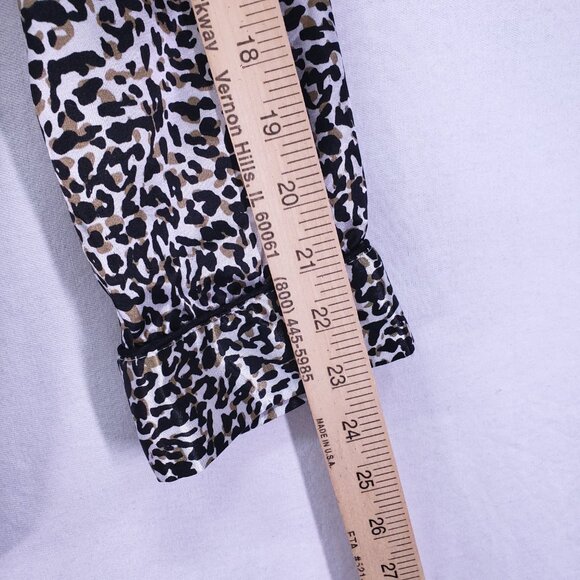 BB Dakota Pajama Set Shirt and Shorts Animal Print Satin Zebra Leopard Sleepwear - Picture 6 of 16